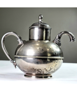 Antique Pewter Tea Pot Teapot Bottom Filter Elegant Design Authentic Déc... - €169,79 EUR