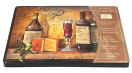 Benson Mills Placemat Set 4-Grade A Cork Wine &amp; Cheese Still Life Multic... - $26.73