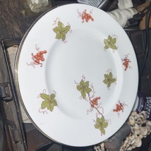 3 Royal Victoria Fine Bone China England Grape &amp; Leaves Salad Plates 8.5&quot; - £18.04 GBP