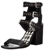 Dolce Vita Edin Schwarz Leder Schnalle Hells Riemchen Neu IN Box - $1,400.57 MXN