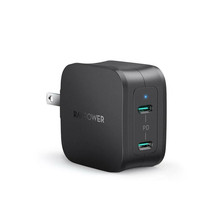 RavPower 40W 2-Port iPhone Fast Charger with 20W USB-C Power Adapter - £26.85 GBP