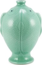 Vase Fish Large Celadon Green Ceramic Hand-Crafted Carved - £238.45 GBP