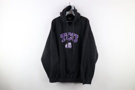 Vtg Mens M Faded Spell Out Texas Christian University TCU Horned Frogs Hoodie - $59.35