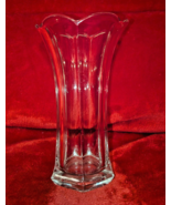 Vintage Clear Mid-Century Modern Swung Style Vase 7.5" Tall - $20.79