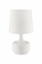 Cheru White Powder finish Mid-Century Modern Touch On Metal Table lamp K-819WH - £37.19 GBP
