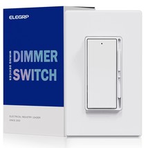 Elegrp Slide Dimmer Rocker Switch 300W Dimmable Led / Cfl DM19-WH, New, 600W - £13.51 GBP