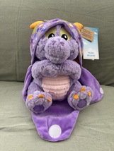 Walt Disney World Epcot Figment in a Hoodie Pouch Blanket Plush Doll NEW image 5