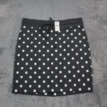 Banana Republic Skirt Womens S Black Polka dots Drawstring Stretchable Waist - £23.37 GBP