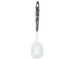 bulk buys Kitchen Essentials Grape Print Melamine Slotted Spoon, 11.5&quot; - £5.29 GBP