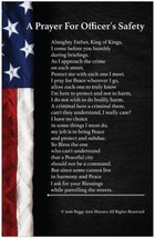 Law Enforcement Police Officer Poster Prayer for Protection 11 x 17 Flag - £11.57 GBP