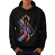 Wellcoda Abstract Maze Mens Hoodie, Labyrinth Casual Hooded Sweatshirt - £25.95 GBP+