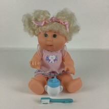 Vintage Cabbage Patch Kids 1997 Brushin' Teeth Baby Blonde Green Eyes Toothbrush - $49.45