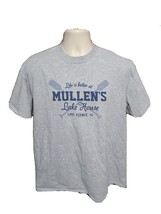Life is better at Mullens Lake House Keowee SC Adult Gray XL TShirt - £14.31 GBP
