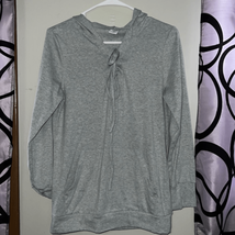 Size small, gray, long sleeve hoodie - $9.80