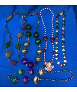 5 Assorted Mardi Gras Beads, with Mardi Gras Tote Bag - $19.79