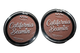 NYX California Beamin' Face & Body Bronzer  CALIBB01 Free Spirit Lot Of 2 Sealed - $16.14
