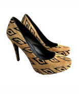 BCBGeneration BCBG  Pumps Shoes Stiletto Women Size 8.5 B Brown Black Zebra - €19,59 EUR