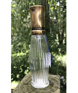 Empty Guerlain Shalimar Crystal Perfume Cologne Bottle Collector Ribbed ... - $410.49 MXN