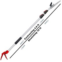 4.6-10 Foot Extendable Tree Pruner, Cut And Hold Pruning Trimmer, Long R... - £133.76 GBP