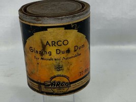 Vintage Arco Glazing Dum Dum Can for Aircraft and Automobiles Paper Label - $14.00