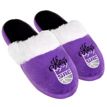 Sacramento Kings Womens Colorblock Fur Slide Slippers NBA - £17.54 GBP