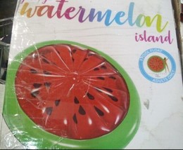 Watermelon Island Pool Inflatable Float Raft Summer Swimming Lake  - $28.48