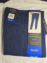 Banana Republic Men’s Chino Pant Size 36x30 Blue  Slim Stretch Straight ... - $19.79