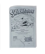 Vtg Shark Attack Board Game Milton 1988 Replacement Instructions English... - $5.89