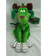 WB Looney Tunes Marvin Martian K-9 GREEN DOG AS REINDEER 7&quot; Bean Bag Ani... - $564.28 MXN