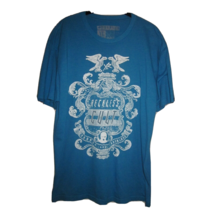 Young and Reckless Mens T-Shirt XLarge Blue Crew Neck Short Sleeve Graphic Tee - £7.94 GBP