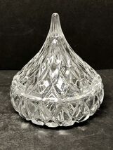HERSHEYS KISS Lidded Lead Crystal Candy Dish Godinger Shannon Clear Glas... - $15.41 CAD