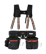 VEVOR Tool Belt with Suspenders 1680D Polyester, 29 Pockets, 29-54 inche... - $164.65 CAD