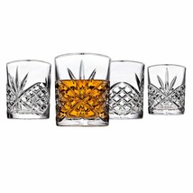 Godinger Old Fashioned Glasses, Beverage Glass Cups - Dublin, Platinum R... - $35.81