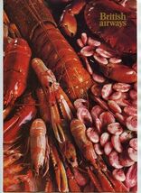 British Airways 1st Class Menu 1984 London Washington Detroit Seafood Roux - $31.68