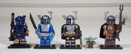 Paz &amp; Pre Viszla &amp; Grogu The Child Two Mandalorian Star Wars Minifigures +Stands - £21.15 GBP