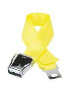 Flybuckle Airplane Seat Belt Fashion Belt - Yellow Gold, X-Large - $13.99