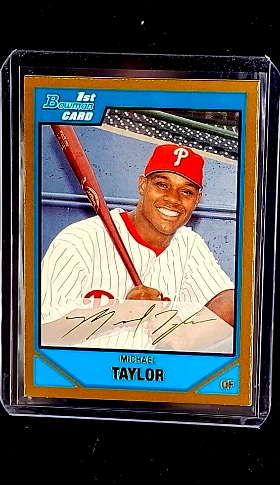 Primary image for 2007 Bowman Draft Gold #BDPP37 Michael Taylor RC Rookie Philadelphia Phillies