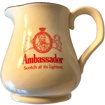 Vintage Ambassador Deluxe Scotch Whiskey Pub Jug Pitcher Ceramic, made J... - $23.95
