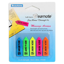 Beautone Stick on Arrows Colored Notes (12x42mm) - £25.77 GBP