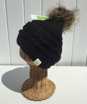 Hot Item! Fur Pom Recycle Winter Knit Beanie Hat Skull Cap Unisex Solid ... - £14.37 GBP
