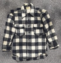 Men&#39;s Vintage 50/60&#39;s Gunflint Wool Plaid Button Up Flannel Shirt Jacket... - $35.99