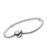 Jewelry Moments Heart Clasp Snake Chain Charm - £205.73 GBP
