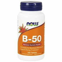 Now Supplements, Vitamin B-50 mg, Energy Production*, Nervous System Hea... - £14.00 GBP