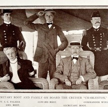 Secretary Root Family Cruiser Ship Charleston 1906 Photo Plate Printing ... - €21,60 EUR