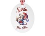 Adorable Mouse Christmas Tree Ornament Aluminum Decoration Holiday Keeps... - £15.01 GBP