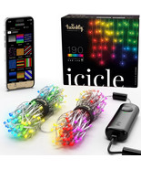 Icicle App-Controlled Smart Led Christmas Lights 190 Multicolor Rgb 16Ft - £158.42 GBP