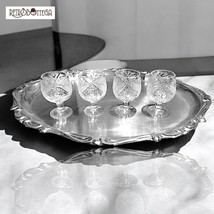 Set n. 4 bicchieri da liquore in cristallo sfaccettato accessori... - $64.39