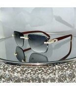 2025 Iced Out Diamond Rapper Sunglasses Men Women Luxury Fashion Square ... - $1,692.59 MXN