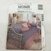 McCalls 3559 Home Decorating Bedroom Essentials Sewing Pattern Craft Shams Duvet - $19.99