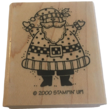 Stampin Up Rubber Stamp Christmas Santa Claus Jolly Hands Open Polka Dot Suit - £3.94 GBP